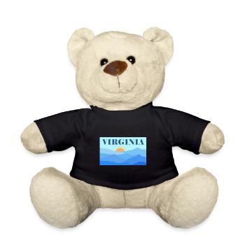Natur Virginia Design für stolze Virginier - Teddy - Schwarz - Vorne