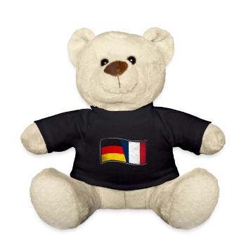 Frankreich Design für stolze Deutsch-Franzosen - Teddy - Schwarz - Vorne