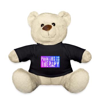 Painting is Therapy - Nicht nur ein Job - Teddy - Schwarz - Vorne