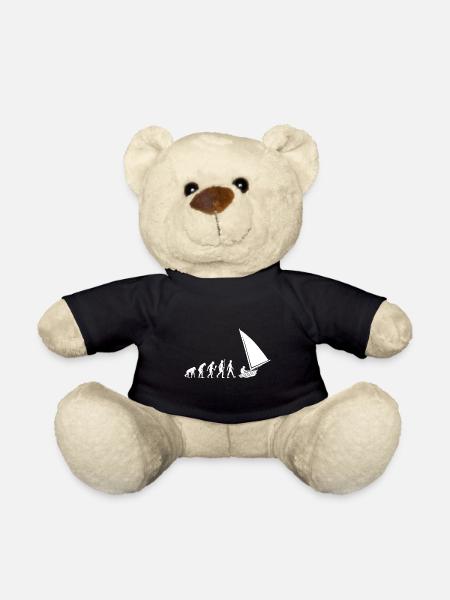 Lustige Segeln Evolution Seemann Geschenkidee - Teddy - Schwarz