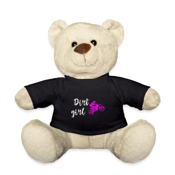 Motocross Bike Offroad Motorcycle Biker - Teddy - Schwarz - Vorne