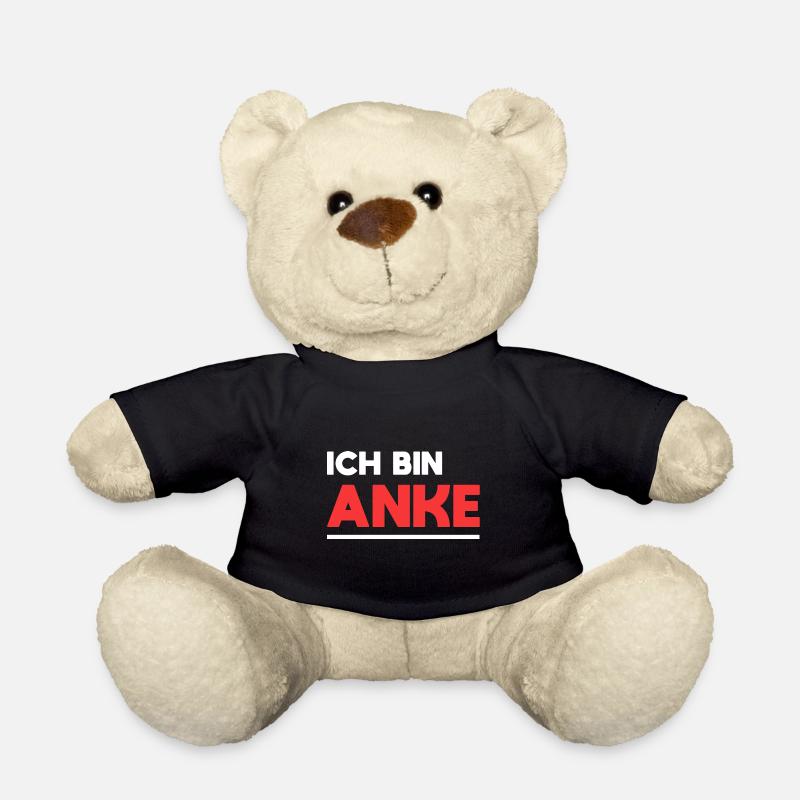 Anke Name Spruch für stolze Ankes - Teddy - Schwarz