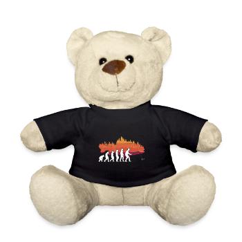 Fishing Evolution Dad Fisherman for Father's Day - Teddy - Schwarz - Vorne