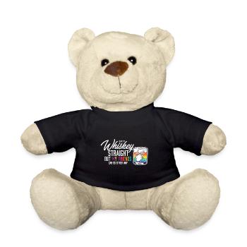 J’aime mon whisky hétéro égalité des sexes LGBT - Nounours - noir - Devant