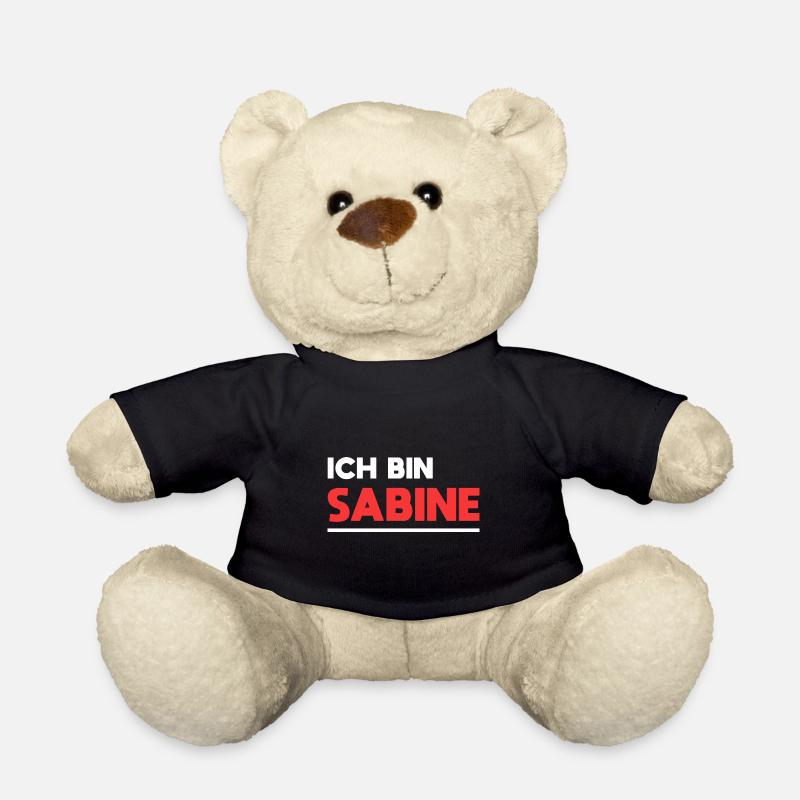 Sabine Name Spruch für stolze Sabines - Teddy - Schwarz