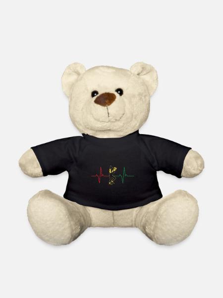 TEE ska lifeline heartbeat ska musique rude garçon 2Ska - Nounours - noir