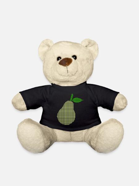 pear - Teddy Bear - black