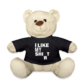 lustiges Design, lustiger Spruch, witzig humorvoll - Teddy - Schwarz - Vorne