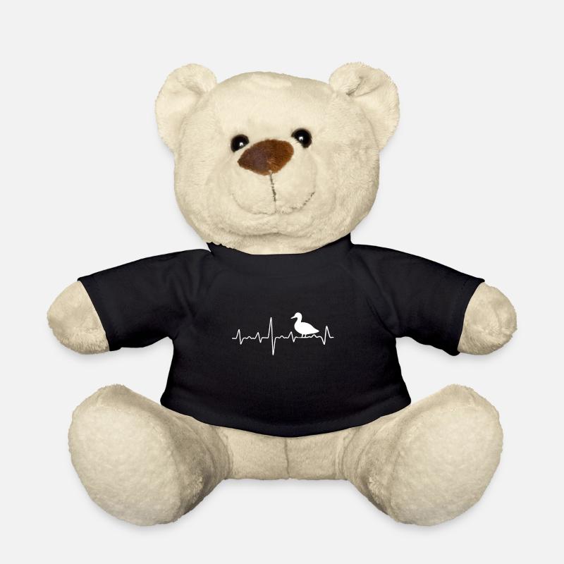 Herzschlag Ente - Teddy - Schwarz