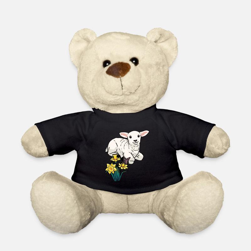 Bébé Agneau Mouton Pâques Enfants Joyeuses Pâques - Nounours - noir