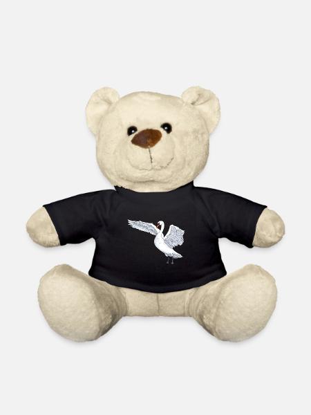 Schwan Schwäne Wasservögel Wildtiere Vogel - Teddy - Schwarz