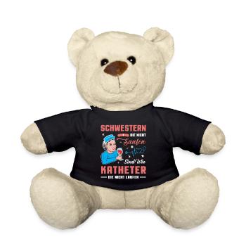Altenpflegerin Pflegedienst Pflegehelferin Pflege - Teddy - Schwarz - Vorne