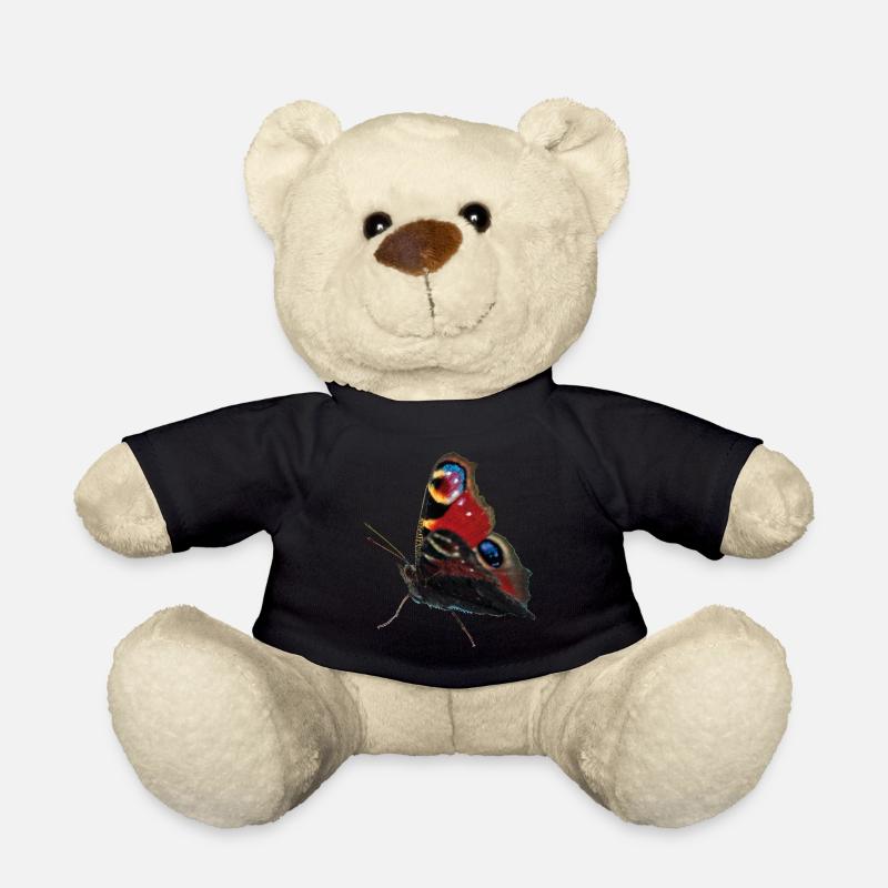 Butterfly peacock eye - Teddy Bear - black