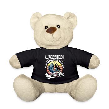 Lustiges Angler Spass Angel Team Design für - Teddy - Schwarz - Vorne