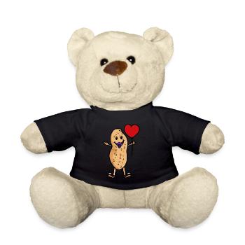Bébé Peanut Ballon Coeur Enfants Naissance Hourra - Nounours - noir - Devant