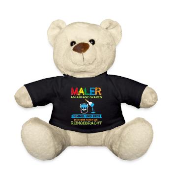 Maler und Lackierer Malermeister - Teddy - Schwarz - Vorne