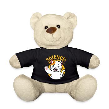 Science University Smart Mathematics T-Shirt - Teddy Bear - black - Front