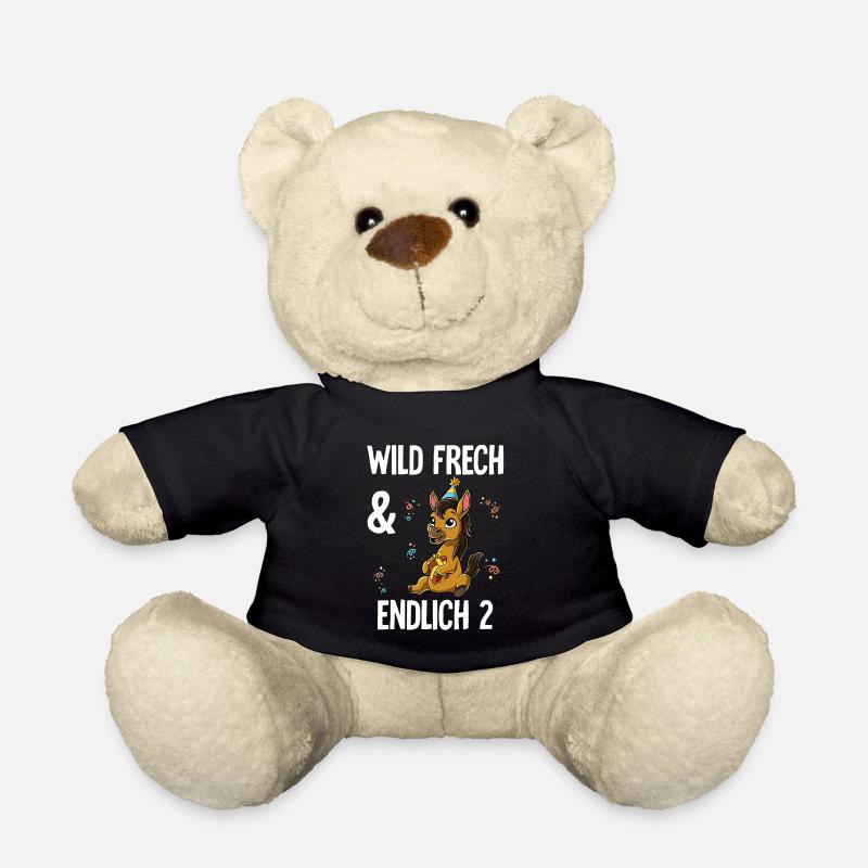 2. Geburtstag Pferd Wild Frech Und Endlich 2 Jahre - Teddy - Schwarz