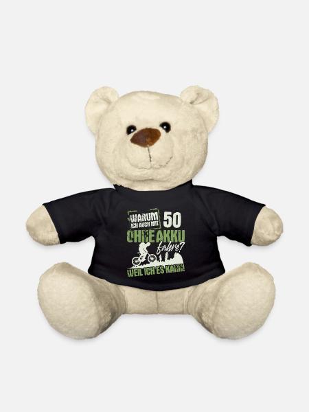 50 Geburtstag Mountainbiker 50 Jahre - Teddy - Schwarz