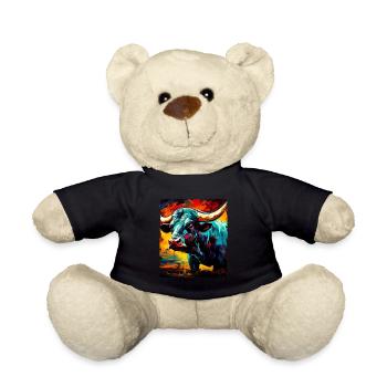 Portrait Taureau Taureau - Nounours - noir - Devant