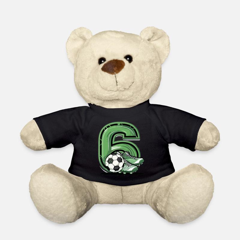 Football 6 years - Teddy Bear - black