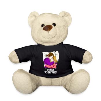 Chemise de nuit officielle Lesbienne Femmes - Nounours - noir - Devant