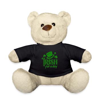 Irish for a day - Shamrock - Ireland - Teddy Bear - black - Front