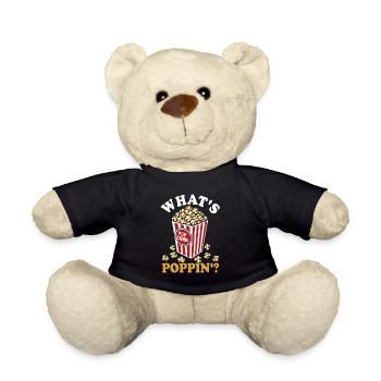 What's poppin'? Frisches Popcorn - knusprig - Teddy - Schwarz - Vorne