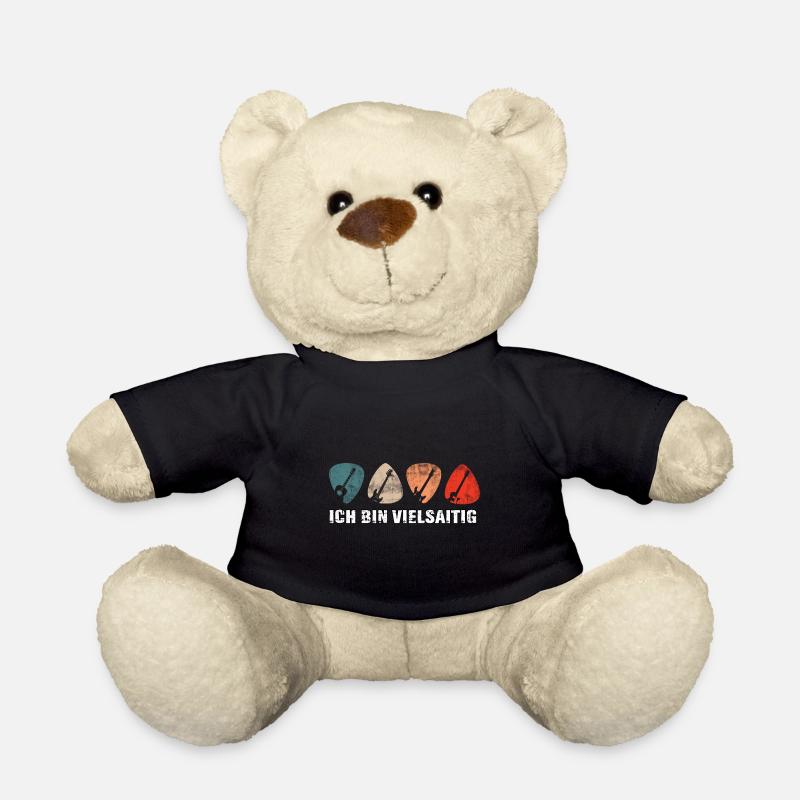 Cooles Gitarren Gitarristen Musiker E-Gitarrist - Teddy - Schwarz