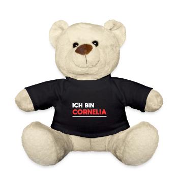 Cornelia Name Spruch für stolze Cornelias - Teddy - Schwarz - Vorne