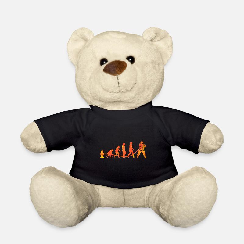 Feuerwehr Evolution - Feuer löschen - Teddy - Schwarz