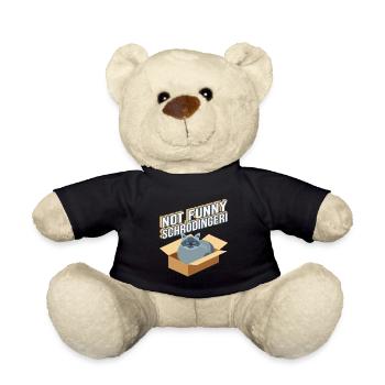 Cats Schrödinger physics student teacher gift - Teddy Bear - black - Front