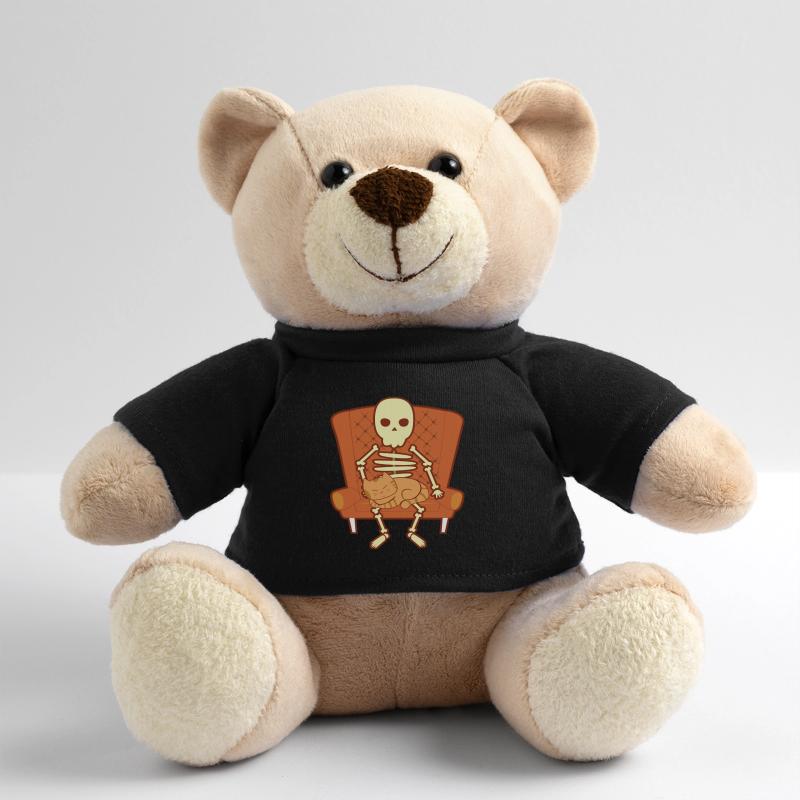 Cats skeleton sofa couch cat lover gift Teddy Bear
