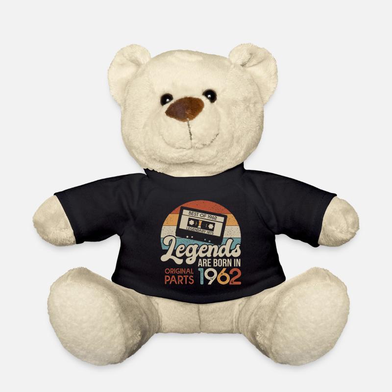 59 ans legends 1962 cadeau 59e anniversaire 1962 - Nounours - noir