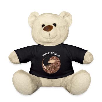 Sharp As My Scales Pangolin - Teddy Bear - black - Front