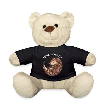 Protect The Pangolin Pangolin - Teddy Bear - black - Front