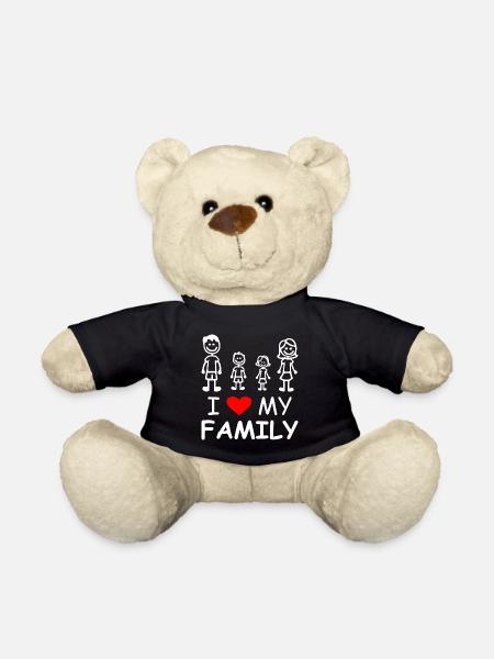 I Love My Family - Teddy - Schwarz