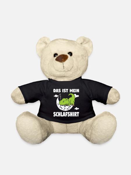 Schlafshirt T-Rex Dino-T-Rex Geschenk - Teddy - Schwarz