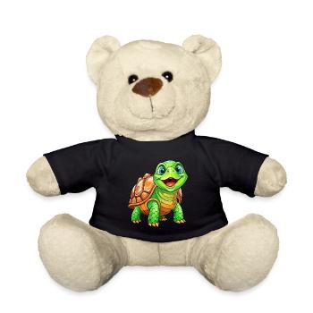 Mega süße Schildkröte - Teddy - Schwarz - Vorne