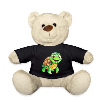 Mega süße Schildkröte - Teddy - Schwarz - Vorne