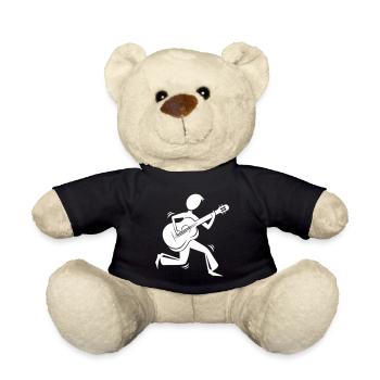 Musicien Guitariste - Nounours - noir - Devant
