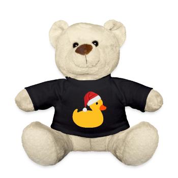 Canard Squeak avec le chapeau du père Noël - Nounours - noir - Devant