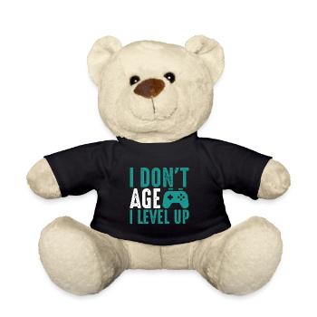 Geburtstag Gamer Gamer - Teddy - Schwarz - Vorne
