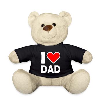I love dad - Teddy Bear - black - Front