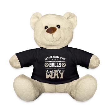 Let Me Know If My Balls Get in your Way Billiards - Teddy - Schwarz - Vorne