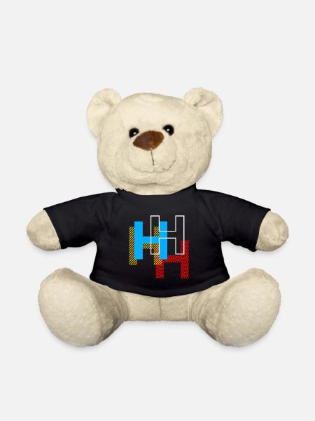 H Buchstabe - Teddy - Schwarz