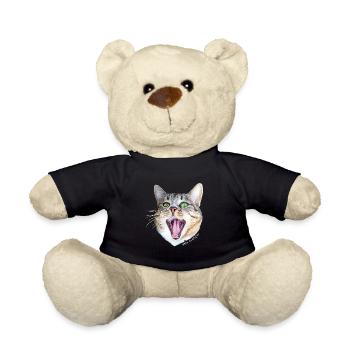 Bebe Crazycat Blanc - Nounours - noir - Devant
