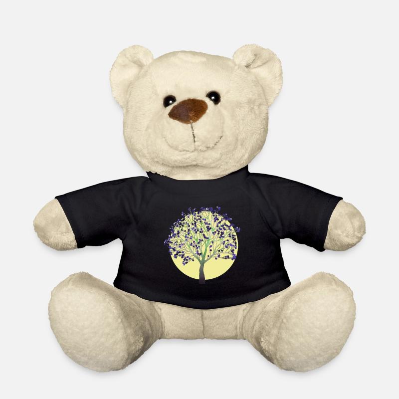 Baum, lila - Teddy - Schwarz