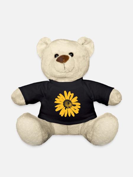 flower - Teddy Bear - black
