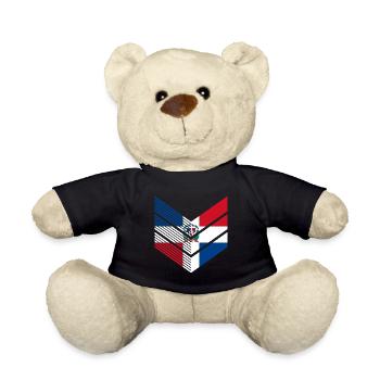 Dominican Republic Flag Dom Rep Flag Travel - Teddy Bear - black - Front